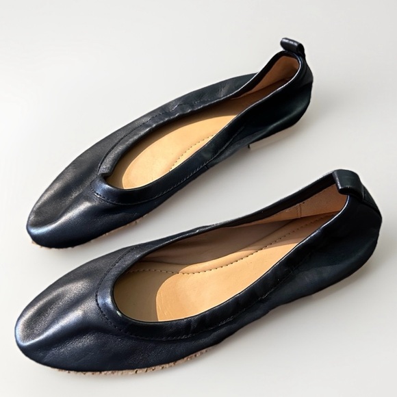 J. Crew Lizzie Leather Ballet Flats Black Women’s‎ Size 8.5 - Picture 5 of 10